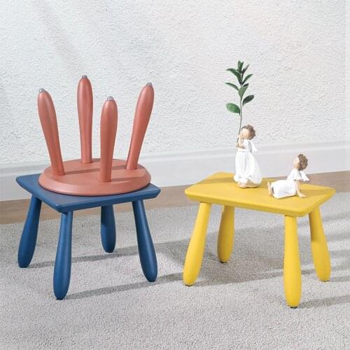 Wooden Kids Stool Footrest Seat Footstool Childrens Stool Adult Step Stool Non-slip Shoes Short Stools Kids Furniture