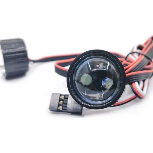 ​Headlight Spotlight High Power LED Lights with Controller Board Remote Control for 1/10 Axial SCX10 90046 RC Crawler Car