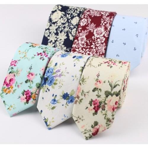 Cotton Mens Colourful Tie Ties Necktie Narrow Paisley Slim Skinny Cravate Narrow Thick Neckties