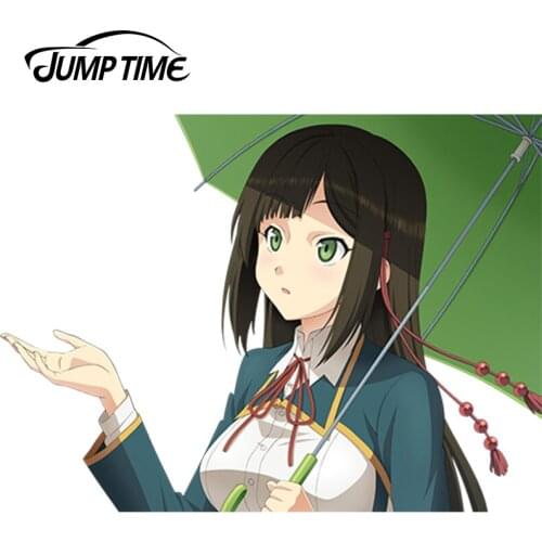 JumpTime 13cm x 9.5cm Cartoon Anime Koi to Senkyo to Chocolate Car Sticker Decal Accessories Cute Girl Waterproof Sunscreen