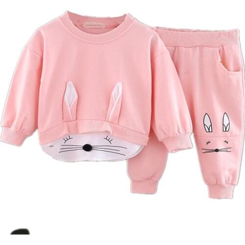 Spring Autumn Children Clothing Newborn Girls Suit Sweater+Long pants 2PCS Toddler clothes Kids Tracksuit Girls Clothing Sets