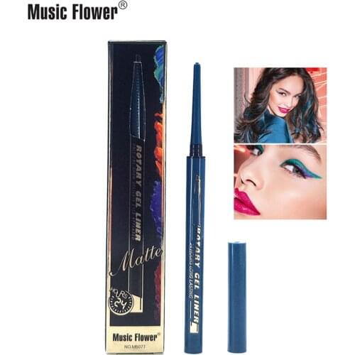 Music Flower music flower dual effect eye liner eye color eight color long effect no makeup makeup waterproof