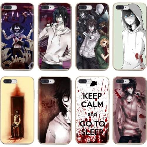 For Samsung Galaxy A10 A30 A40 A50 A60 A70 a12 a31 a41 a51 a71 a20e a21s M30 Jeff the killer Horror Animation Soft Case Housing