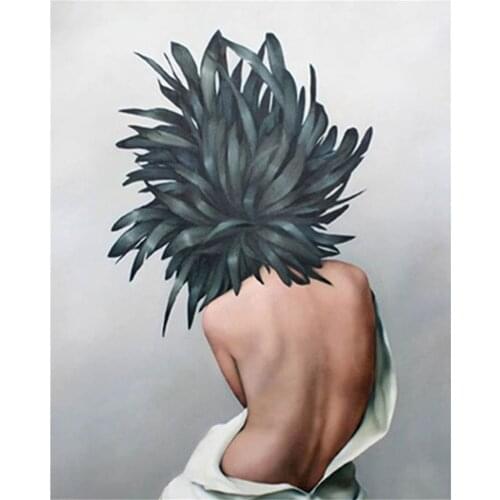 Flower And Women DIY Cross Stitch Embroidery 11CT Kits Needlework Craft Set Printed Canvas Cotton Thread Home Sell