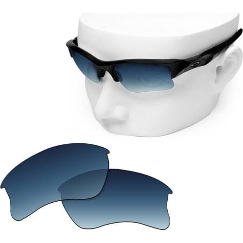 OOWLIT Polarized Replacement Lenses of Blue Gradient for-Oakley Flak Jacket XLJ Sunglasses