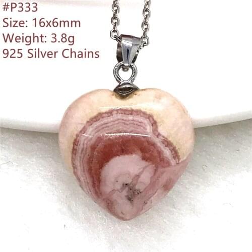 Top Natural Red Rhodochrosite Heart Pendant For Woman Lady Man Love Gift Beads 14K Gold Argentina Crystal Gemstone Jewelry AAAAA