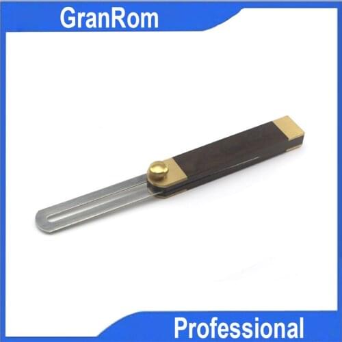 Rosewood Ebony Angle Ruler Universal Adjustable Woodworking Brass Angle Ruler DIY Woodworking Tools