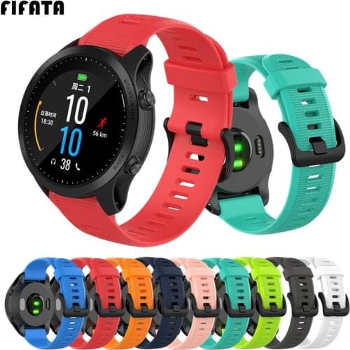 FIFATA 22mm Watch Strap Bands For Garmin Fenix 5 / 5 plus Wrist Strap For Fenix 6 / 6 Pro / Forerunner 935 945 Silicone Bracelet