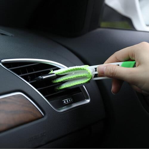Car Air Conditioner Vent Brush Microfibre Car Grille Cleaner Auto Detailing Blinds Duster Brush Car-styling Auto Accessories