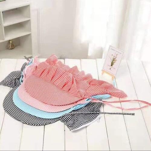Women Sun Hat Multi Function Anti-UV Summer Hat Lady Striped Wide Brim Visor Cap Female Neck Protect Riding Hunting Hat