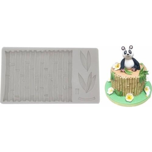 Fondant Cake Silicone Mold, Chinese Style Bamboo Pattern Pattern, Chinese Forest Bamboo Leaf Bamboo Ribs