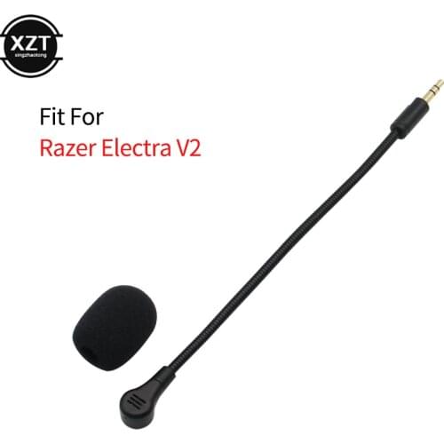 Gaming Headsets Microphone Replacement for Razer Electra V2 Mini Gaming Headset Earphone Gooseneck Headphones Mic
