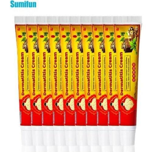 Sumifun 10pcs Natural Skin Creams Eczema Ointments Psoriasis Eczema Allergic Neurodermatitis Ointmen ( Without Retail Box)