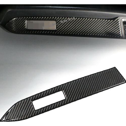 Real Carbon Fiber Interior Center Console Cover Trim Fit for 2015 2016 2017 2018 2019 Ford Mustang