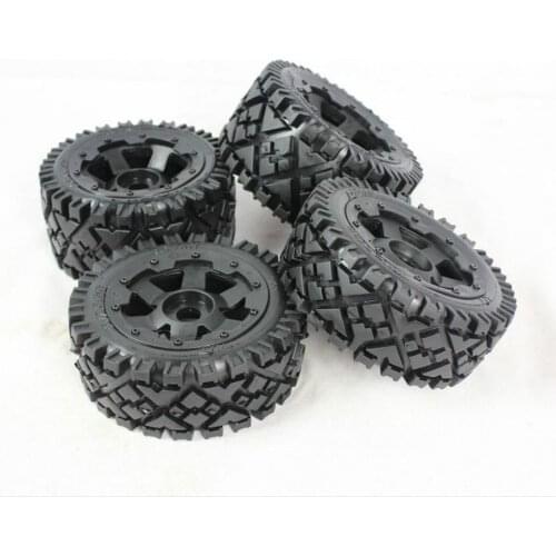 All Terrain Tires Wheels for 1/5 HPI KM ROVAN Baja 5B 2.0 RC Car Parts 4pcs