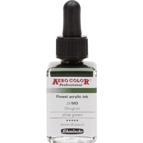 Schmincke Aero Color Acrylic Ink 28 ml 503 Olive Green