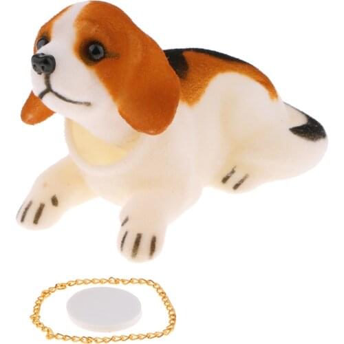 Beagle Bobbing Head Dog, Bobble Head Toy Dog Doll Car Dashboard Bobbleheads Figures Decorations