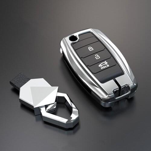 Zinc Alloy Car Remote Key Case Cover For Kia Rio K2 K3 K5 Bongo Sorento Soul Sportage Protection Key Shell Skin Bag Accessories