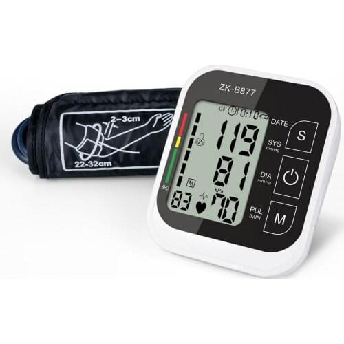 Digital Blood Pressure Monitor Automatic Upper Arm Type Sphygmomanometer Smart Medical Machine Portable Measure Pulse Rate