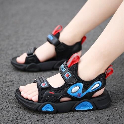 2021 Kids Girls Sandals Summer New Non-slip Beach Shoes Open Childrens Sandals Wild Boys Student Childrens Shoes