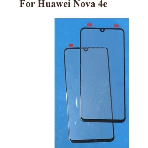 For Huawei Nova 4E 4 E Front LCD Glass Lens touchscreen For Huawei Nova 4E Touch screen Outer Screen Glass without flex nova4e