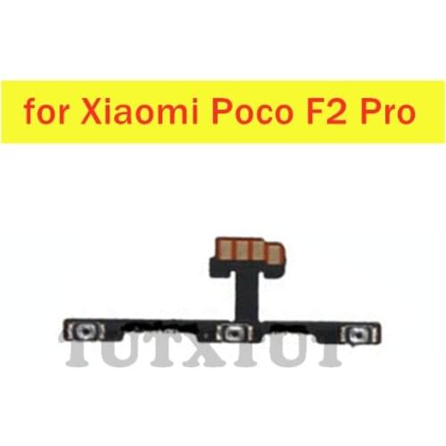 For Xiaomi Poco F2 Pro Power Volume Flex Cable ON OFF Side Button Switch Flex Cable Replacement Spare Parts