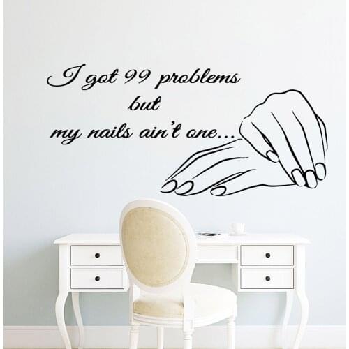Cartoon Style Nail Salon Wall Sticker Home Decor Decoration For Kids Rooms Nursery Room Decor Pvc Wall Decals
