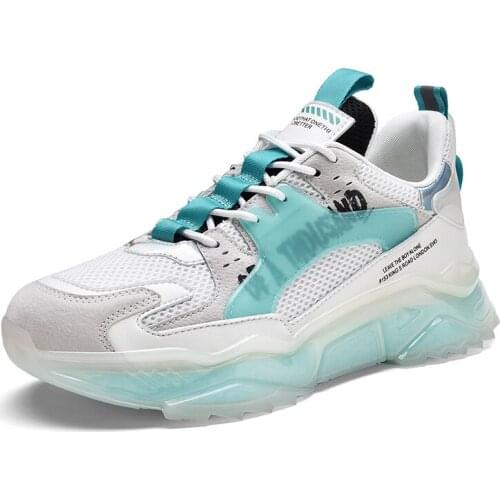 2021 Spring Mens Running Shoes Sports Leisure Full Palm Cushion Shock Absorption Ultra Light Chunky Sneakers Zapatillas Hombre