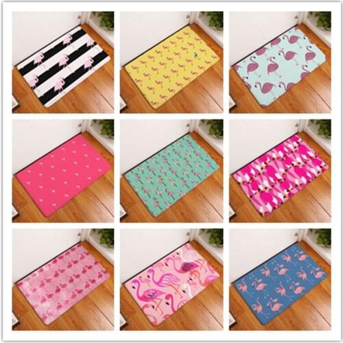Flamingo Printing Doormat Home Decoration Non-slip Floor Mat Door Mat For Living Room/Bathtoom/Hallway/Outdoor