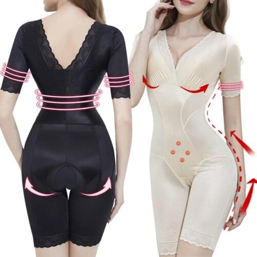 Tummy Control Body Underwear Womens Sexy Slimming Bodysuit Lace Breathable Backless Shapewear Slimming Support Chest Lingerie