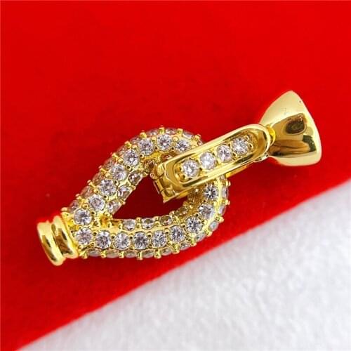 Wholesale DIY Natural Stones Beads Jewelry Making Accessories Silver/Gold/Rose Gold Metal Connector Clasps Findings