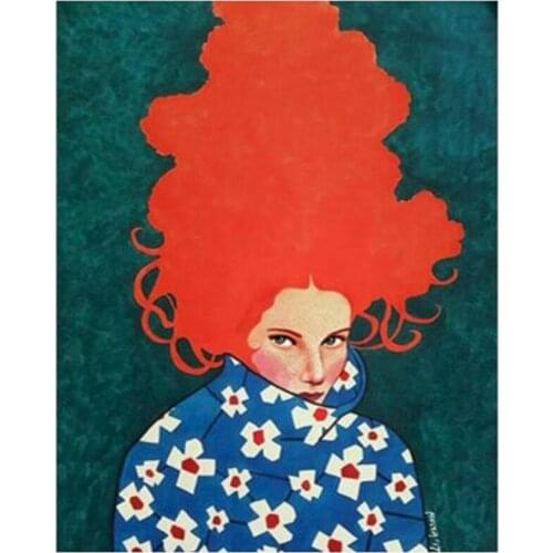 Frame Diamond Painting Cool Explode Girl 5D DIY Home Bedroom Wall Art Design Craft Mosaic Picture Home Decoration FC558