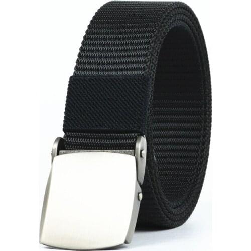 Men Female Belts Military Nylon Adjustable Belt Mens womens Outdoor Travel Tactical Waist Belt with Plastic Buckle for Pants