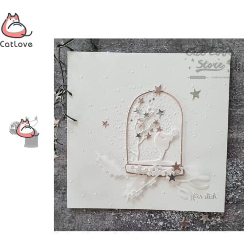 Wishing Girl Series Metal Cutting Dies Scrapbooking Stencil Die Cuts Card Making Decorative Craft Embossing New Dies For 2020