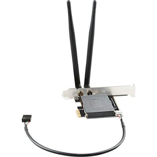 300M 1000M gigabit Bluetooth wifi Desktop Card Mini PCIe to PCI-e Desktop Adapter with 2pcs Antenna pci express network card