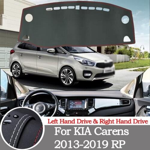 High-quality leather instrument panel protection pad and light-proof pad for KIA Carens 2013-2019 RP car styling accessories