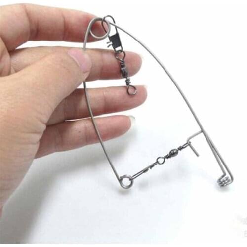 Automatic Fishing Hook Trigger Stainless Steel Spring Fishhook Bait Catch Ejection Catapult Full Speed Fish Accessories