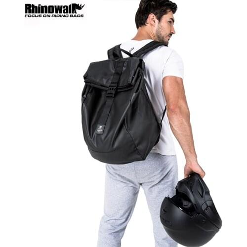 Rhinowalk Big Capacity Motorcycle Helmet Bag Waterproof Moto Motorbike Backpack Reflective Cycling Traveling Package Laptop Bag