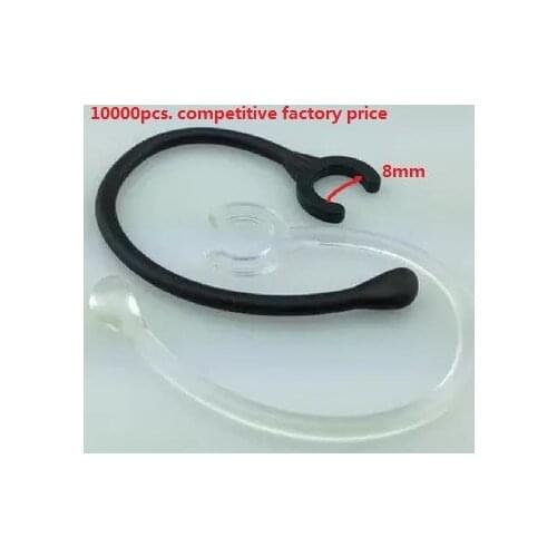 DHL free. 10000pcs universal 8MM earhook. 8MM earloop.Fit 7.8-8.5MM bluetooth. black or clear color. Factory seller