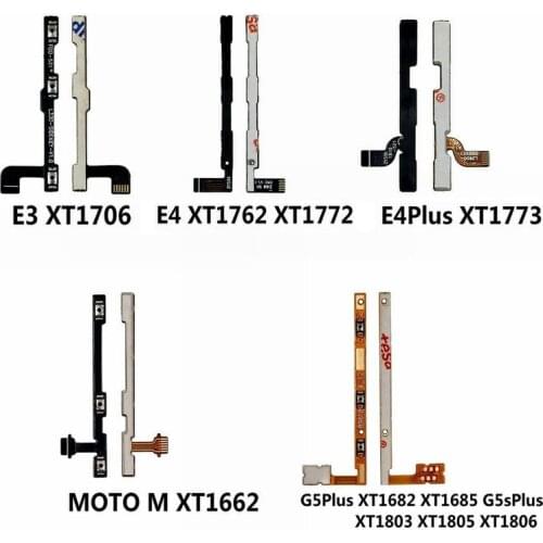 New Power ON OFF Volume Side Buttons Flex Cable For MOTO E3 E4 E4plus E5 E5plus M G5s G5splus G6 Plus