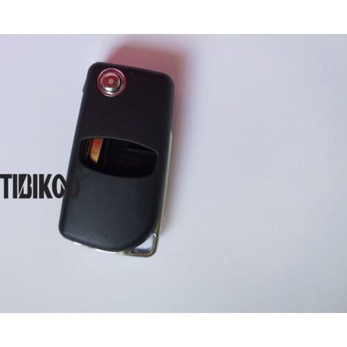 Modified Blank 2 Buttons Flip Remote Key Shell For Mitsubishi Outlander Grandis ASX Pajero Folding Key Case