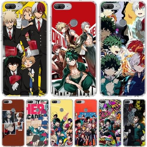 My Hero Boku No Hero Academia Deku Bakugou Phone Case for Huawei Honor 10 9 20 7A 7X 8A 8S 8X 9X Lite Pro Y5 Y6 Y7 Y9S 2019 10i