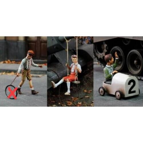 1/35 Assembly Resin kit Children Playing