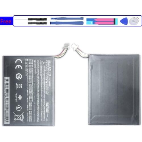 Tablet Li-Polymer Battery For Acer Iconia Tab B1 B1-A71 B1-710 Replacement Battery 2640mAh BAT-715