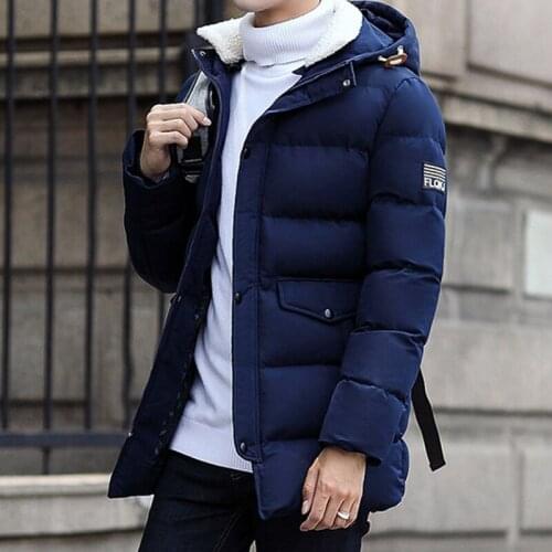 Plus Size M-4XL Men Winter Casual Long Thick Warm Jacket Parka Coat Men New Fashion Hat OutWear Waterproof Parkas Men