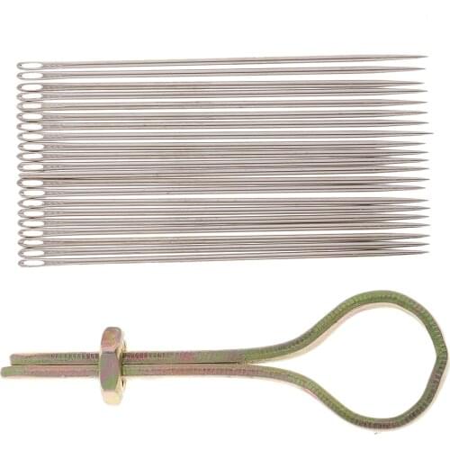 Sewing Tool Awl With 22 Interchangeable Needles For Leather Goods, Leather
