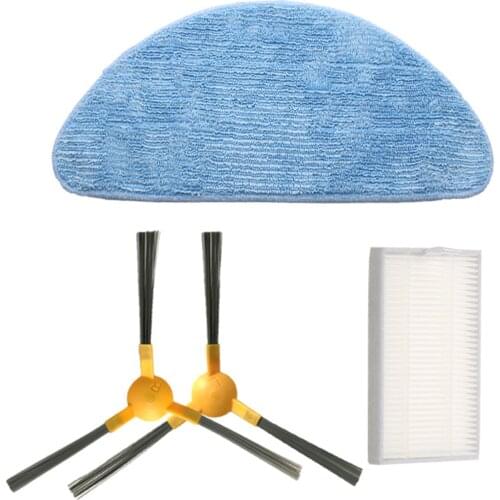 Replacement Side Brush HEPA Filter Screen Duster Mop Cloth for Proscenic 800T Vacuum Cleaner Accessories Side Brushes