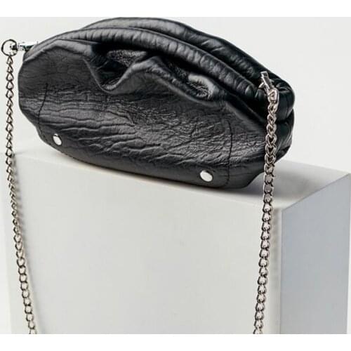 Chain Shoulder Bag 2021 Trendy Old Soft Leather Shell Bag Designer Handbags Luxury Crossbody Bags For Women Bolsa Feminina