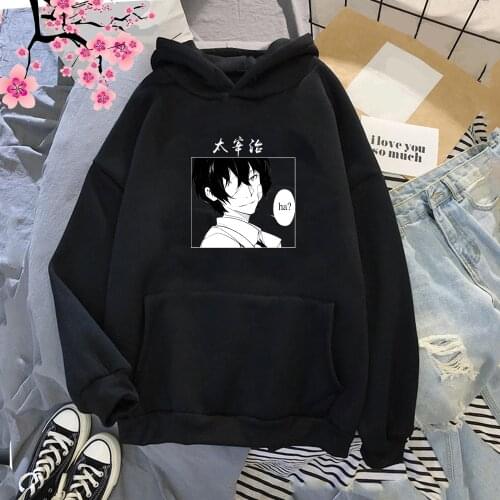 Bungo Stray Dogs Hoodies Harajuku Dazai Osamu Cool Men Fashion Funny Print Sweatshirt