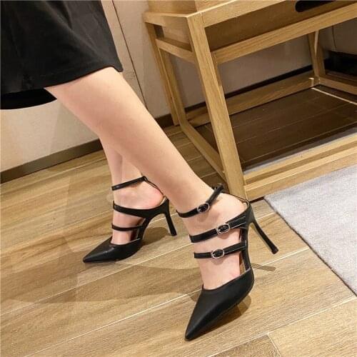 Spring Shoes Roman Sandals 2021 Womens Summer Heels Large Size Suit Female Beige Gladiator Velvet New Girls High Stiletto